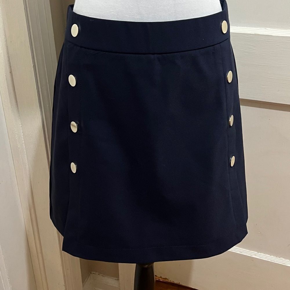 Rachel Zoe Navy Nautical Theme Mini Skirt Women's 14
